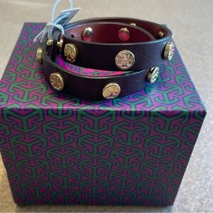 NWT Tory Burch Studded Logo Bracelet